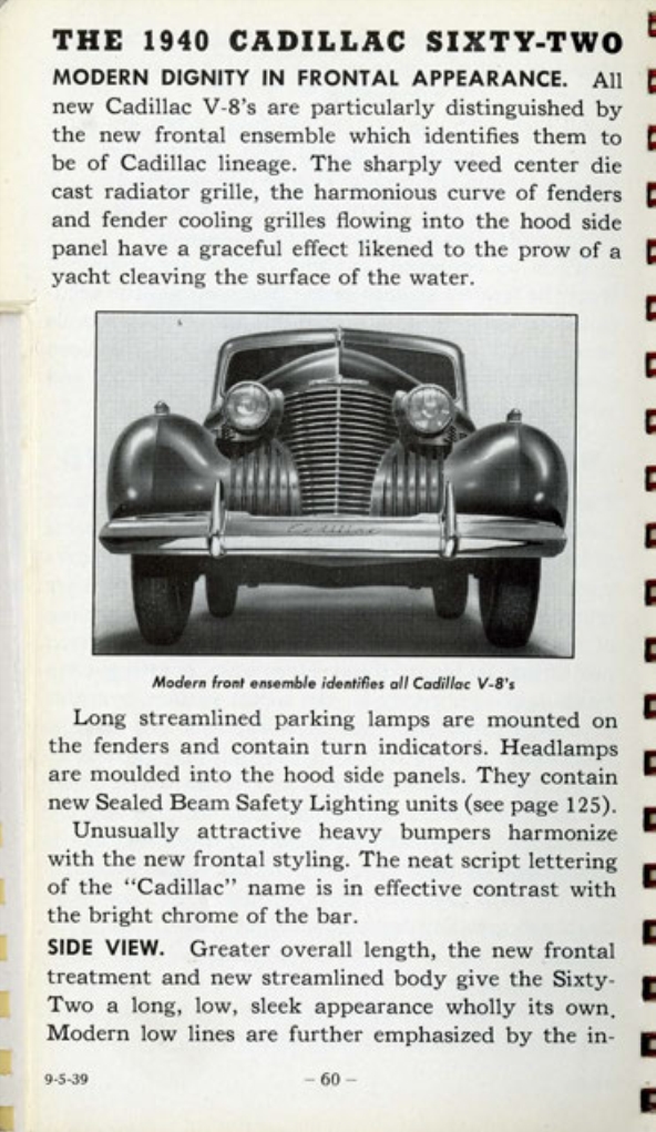 1940 Cadillac LaSalle Data Book Page 56